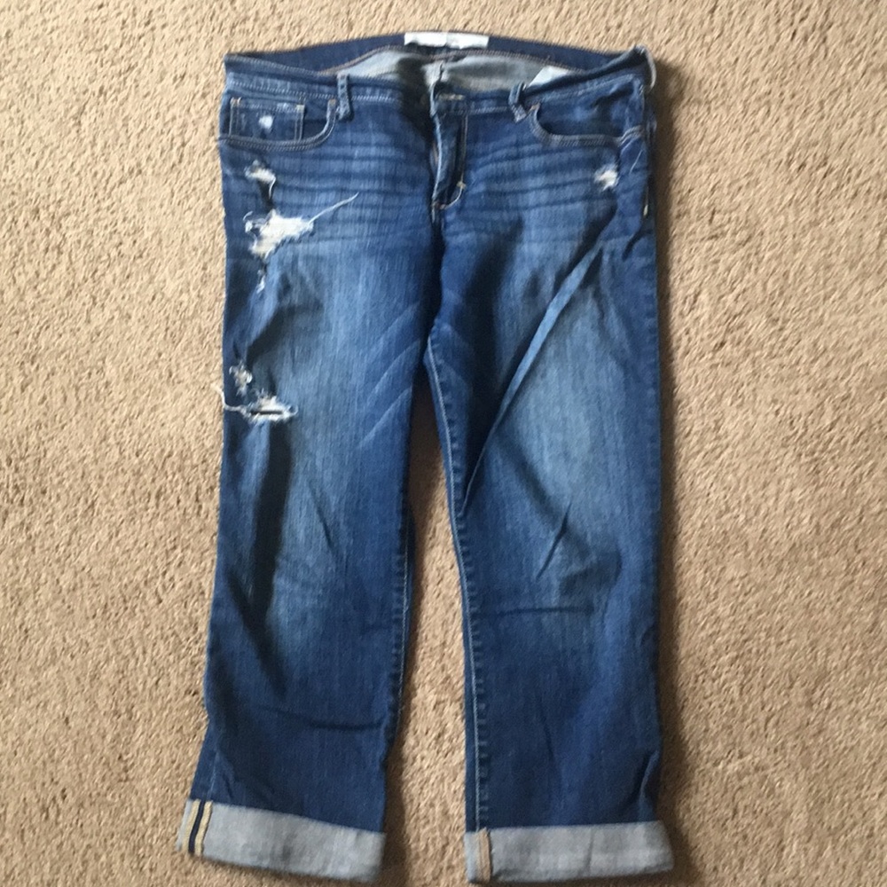 A$F cropped jeans, size30/10R